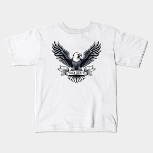 An eagle holds a sign that says Toby Keith Kids T-Shirt